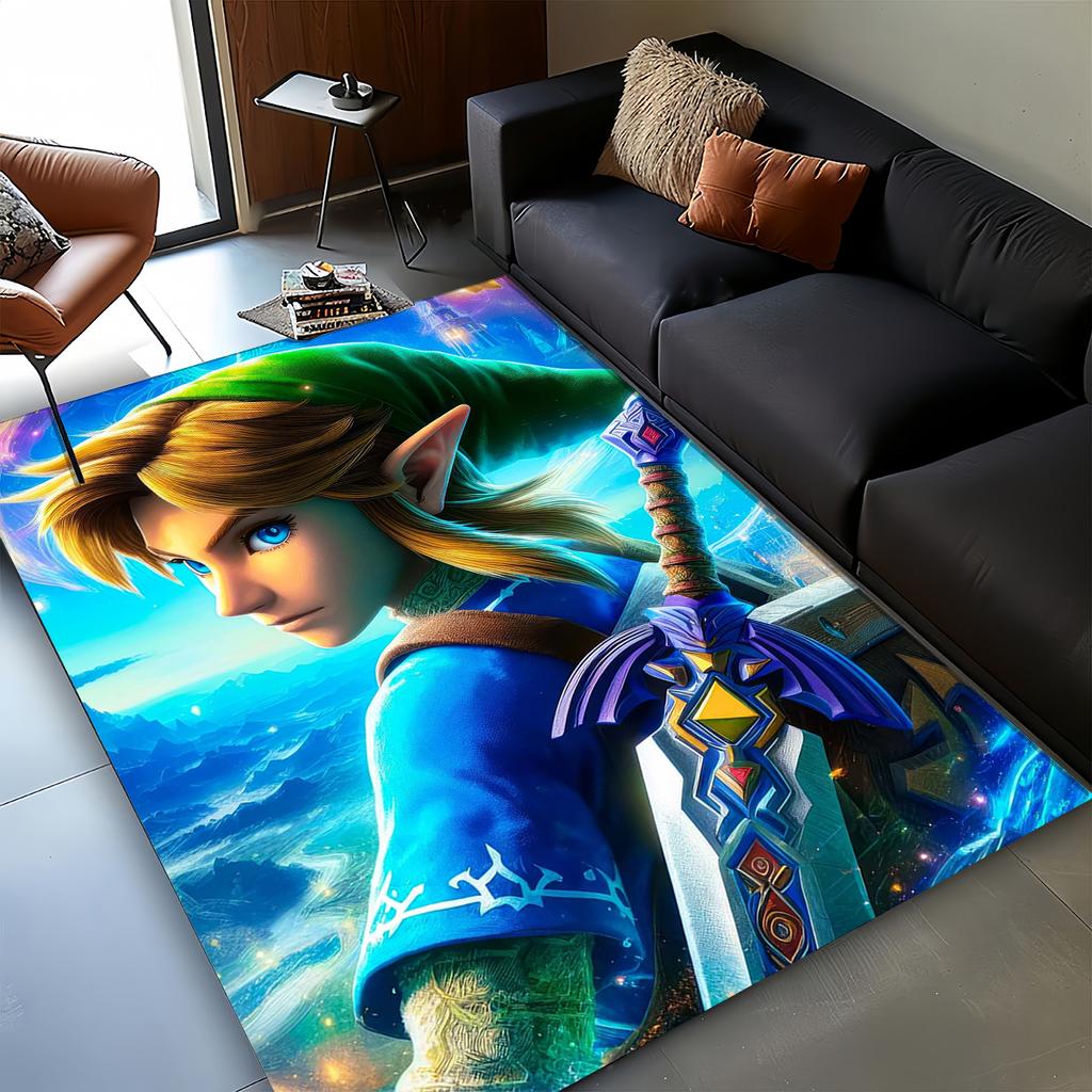3D Zeld Classic Game Carpet Rug for Living Room Bedroom Home Sofa Decoration,kids Play Non-slip Floor Mat Christmas Gift