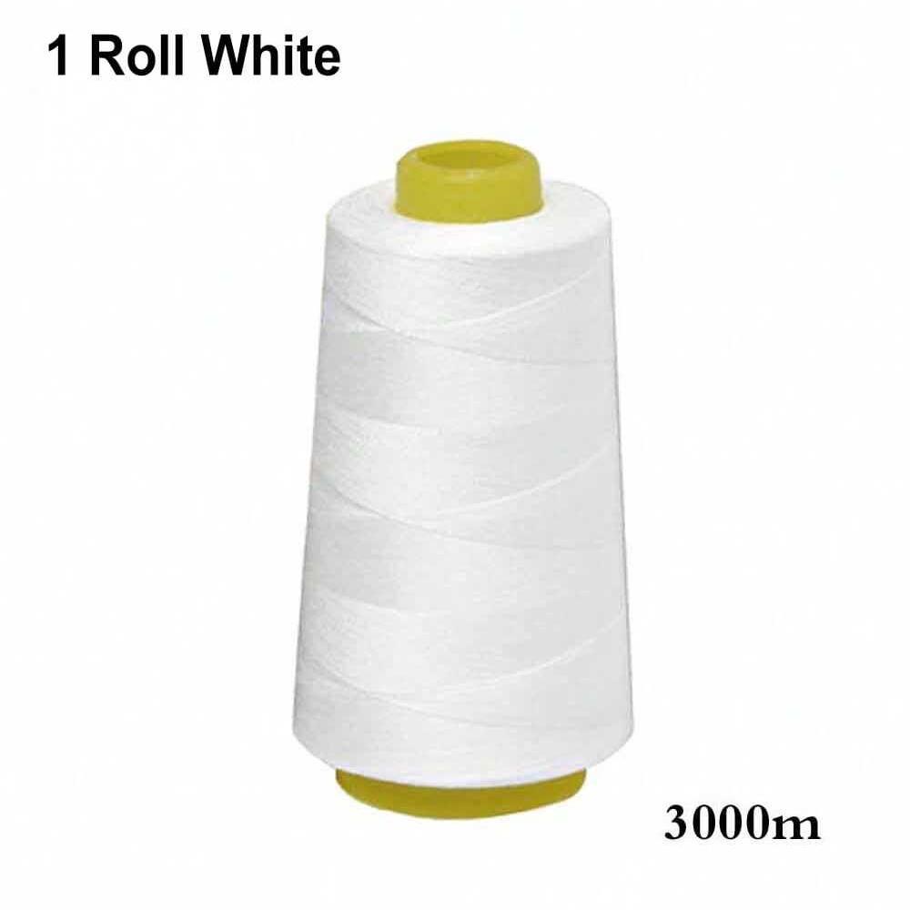 

Sewing Thread 100% Polyester Spools 2 Colors 3000 Yards Wiring Denim Line Sewing Thread for Serger Sewing Machine