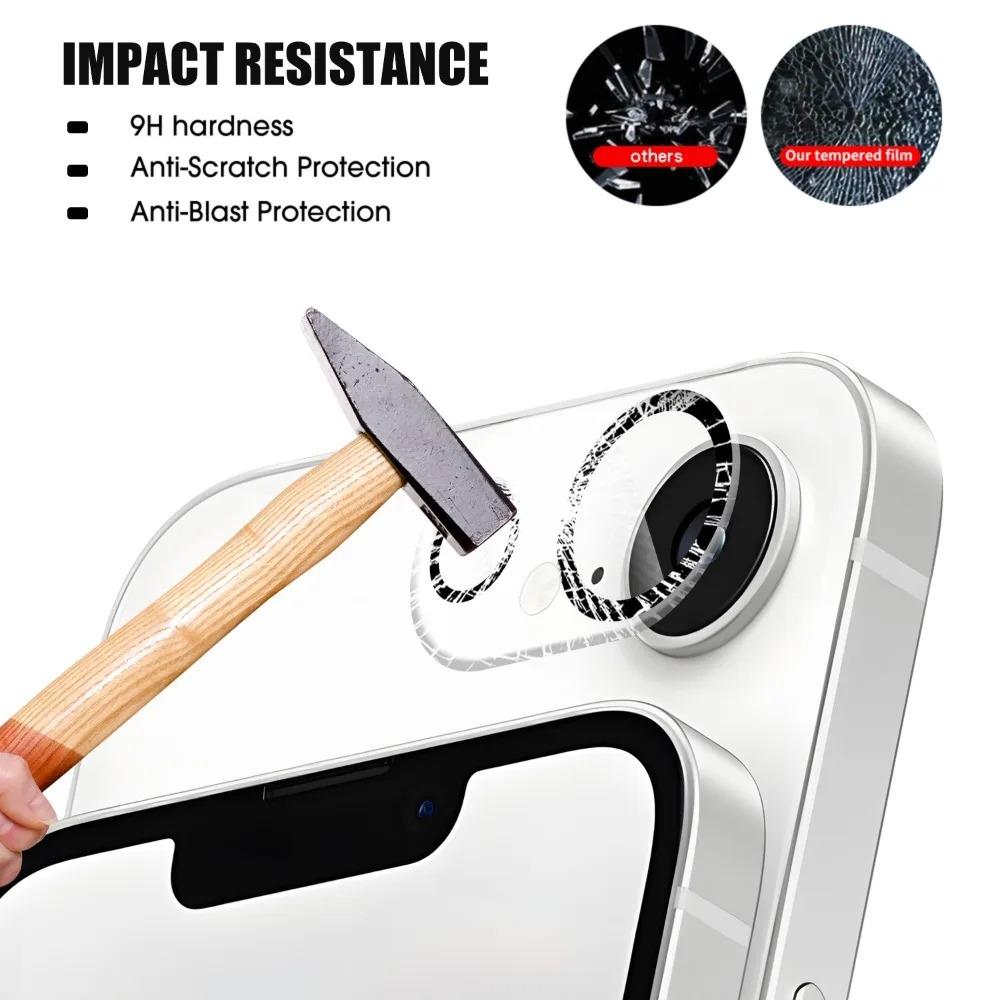 1-5 Pcs Tempered Glass for IPhone 16E for IPhone16e Ultra HD Camera Lens Protector Films Full Cover Back Lens Protective Film