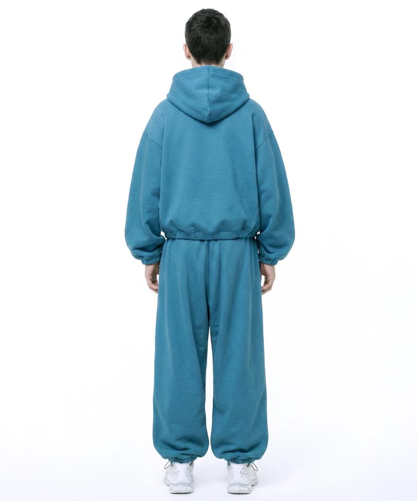 PRINOAR Sports String Single-Pleat Wide Pants - Peacock Green