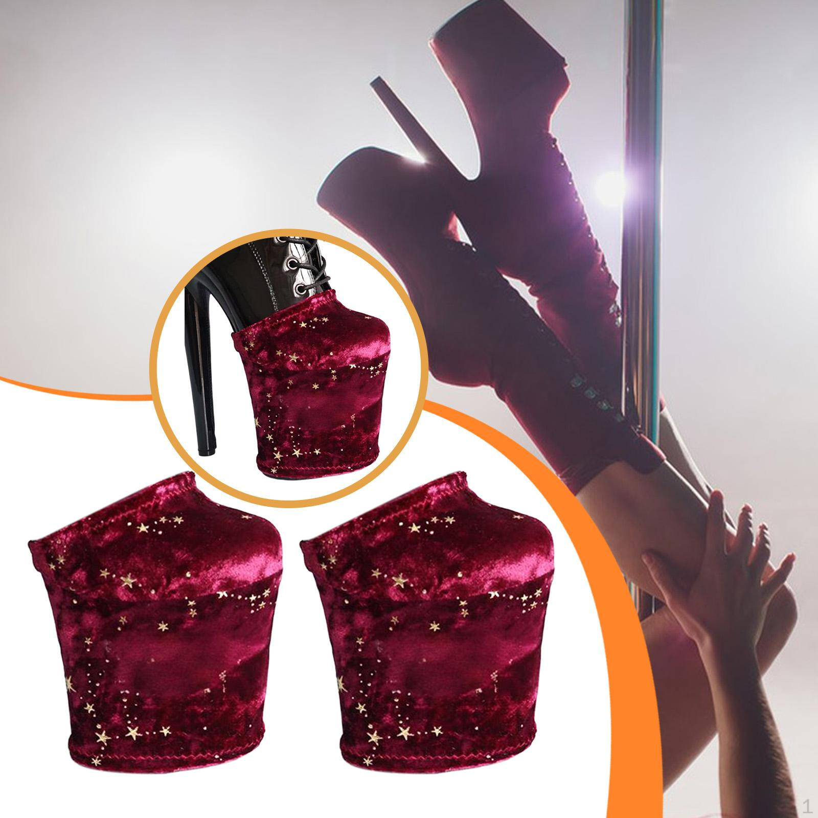 

1 Защитные носки для танцевальной обуви Носки для танцоров Женские Стильные Звездный узор Защита для туфель на высоком каблуке Red M