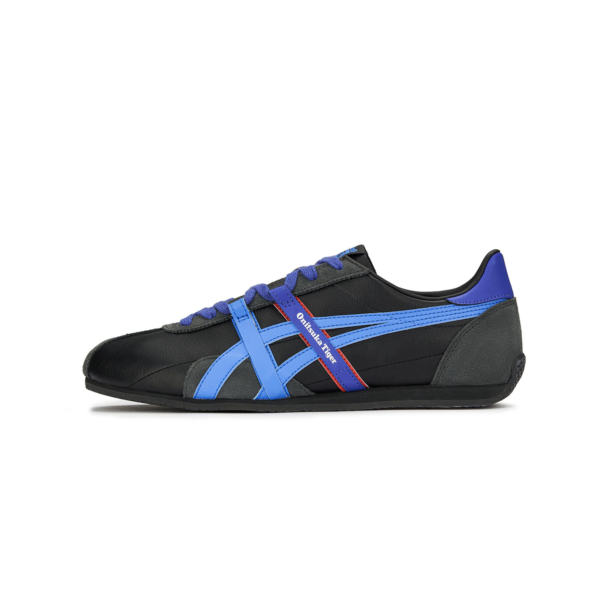 

Onitsuka Tiger Runspark 2.0 Cow Leather Versatile Low top Casual Shoes Unisex Black/Blue 1183C606-001 39