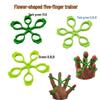 Flower Shape Silicone Resistance Band Hand Trainer
