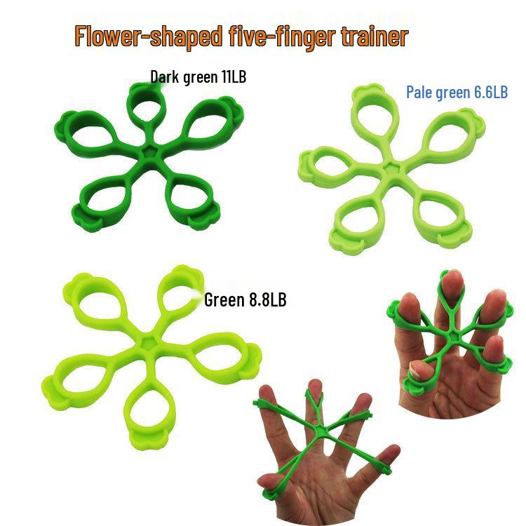 Flower Shape Silicone Resistance Band Hand Trainer