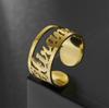 Fashion Custom Name Rings For Men Women Personalized Hollow Stainless Steel Name Ring Jewelry Mother's Day Christmas Gifts