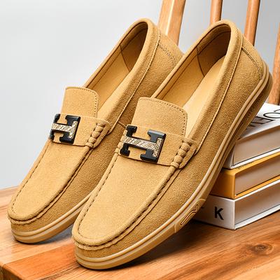 Fashion Men Luxury Brand Mens Slip On Flats All-match Male Comfortable Loafers Men Wedding Dress Shoes Leather Fashion Driving Shoes