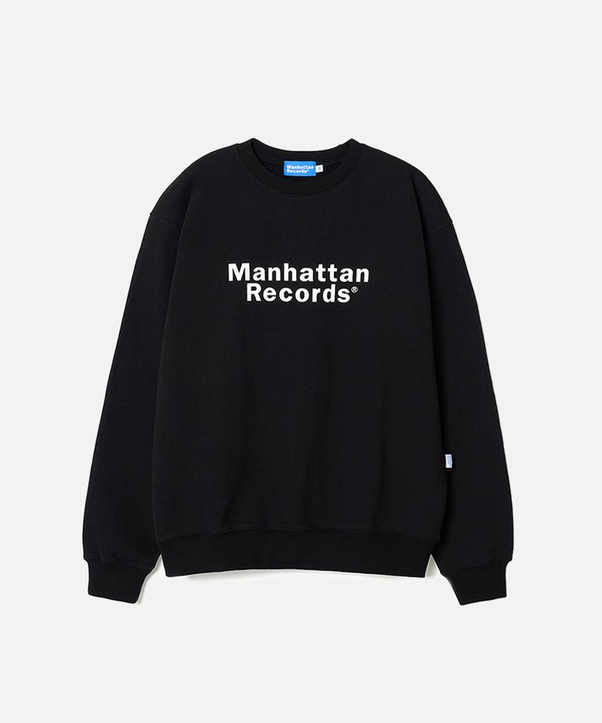 Maenhatanlekojeu Manhattan Records Classic Logo Crewneck - Black