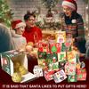 24pcs Christmas Advent Calendar Boxes Kraft Paper Candy Box 24 Days Advent Calendar Boxes Paper Advent Countdown Gift Boxes