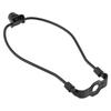 Black Lampshade Harp Holder Bracket with Finial Cap, Anti-Rust Lamp Parts for Table and Floor Lamp