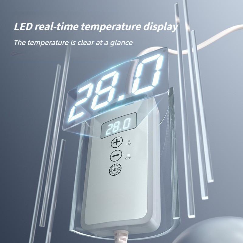 Aquarium Low Water Level Heating Rod Fish Tank Heating Rod Automatic Constant Temperature Digital Display Turtle Tank Heater