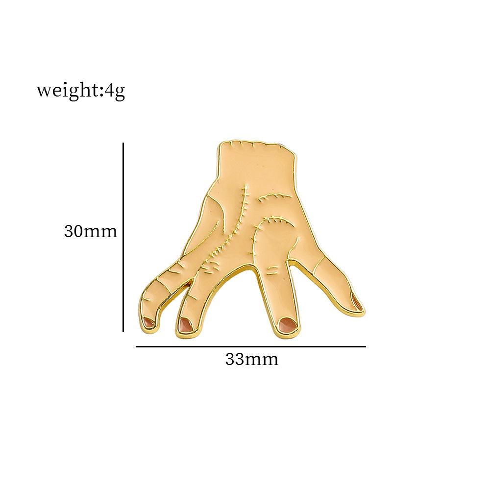 Hot Selling Wednesday Metal Badge Wednesday Alloy Paint Brooch