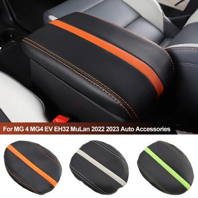 Scatola portaoggetti per console bracciolo auto Copertura in pelle per controllo centrale Per MG 4 MG 4 EV EH32 MuLan 2024 2024 Accessori Auto