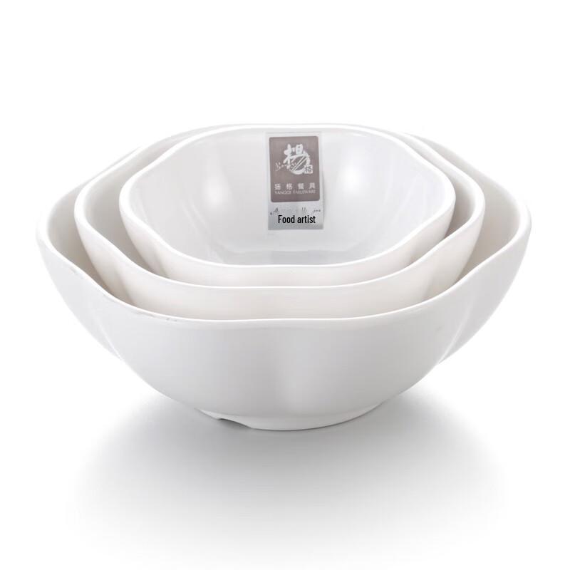 Yangge A8 Melamine Scalloped Edge Salad & Soup Bowl