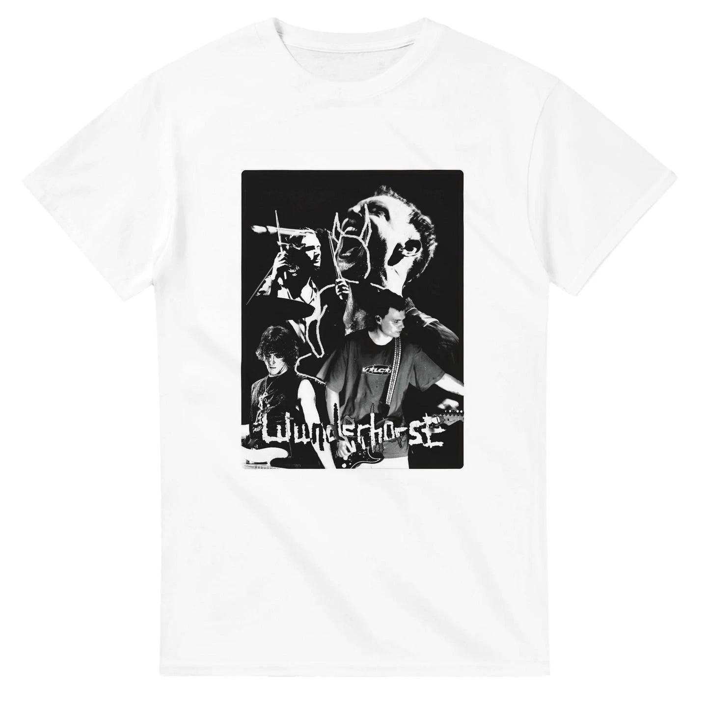 Wunderhorse Band Graphic Print T-Shirt (Black And White) M
