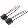 2 Pcs H4 HB2 9003 Headlight Wiring Harness Sockets 3 Pin Adapter Heat Resistant 12V