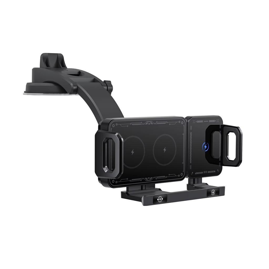Încărcător Wireless Auto Bobină Dublă Suport Încărcare Wireless Ecran Pliabil Încărcare Rapidă Telefon Suport Telefon Auto