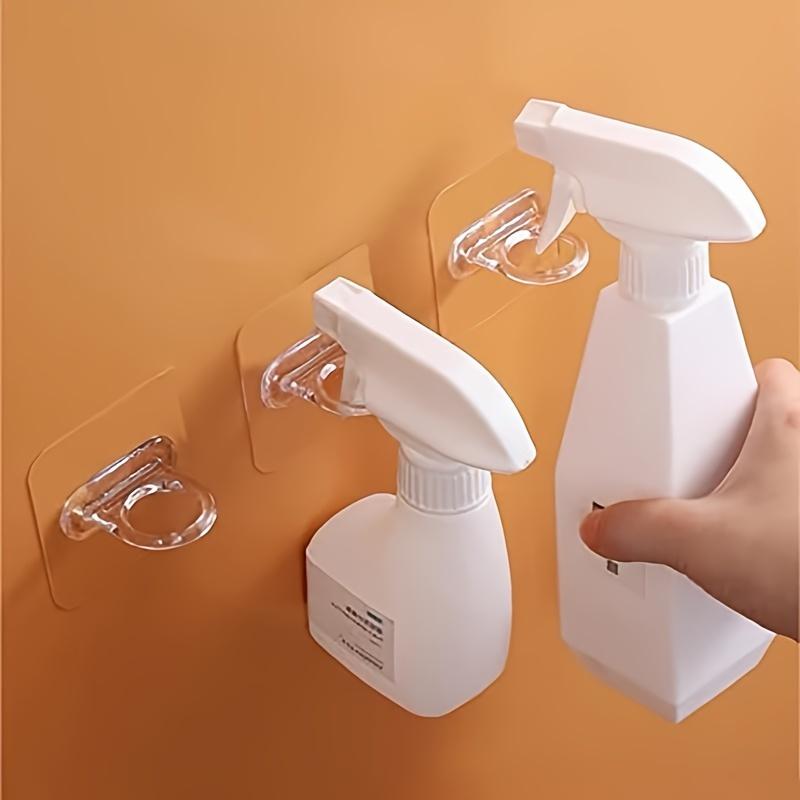 Adhesive Spray Bottle Hook Wall Hooks Without Nails, Adhesive Hooks for Bathroom and Kitchen, Curtain Rod Hooks
