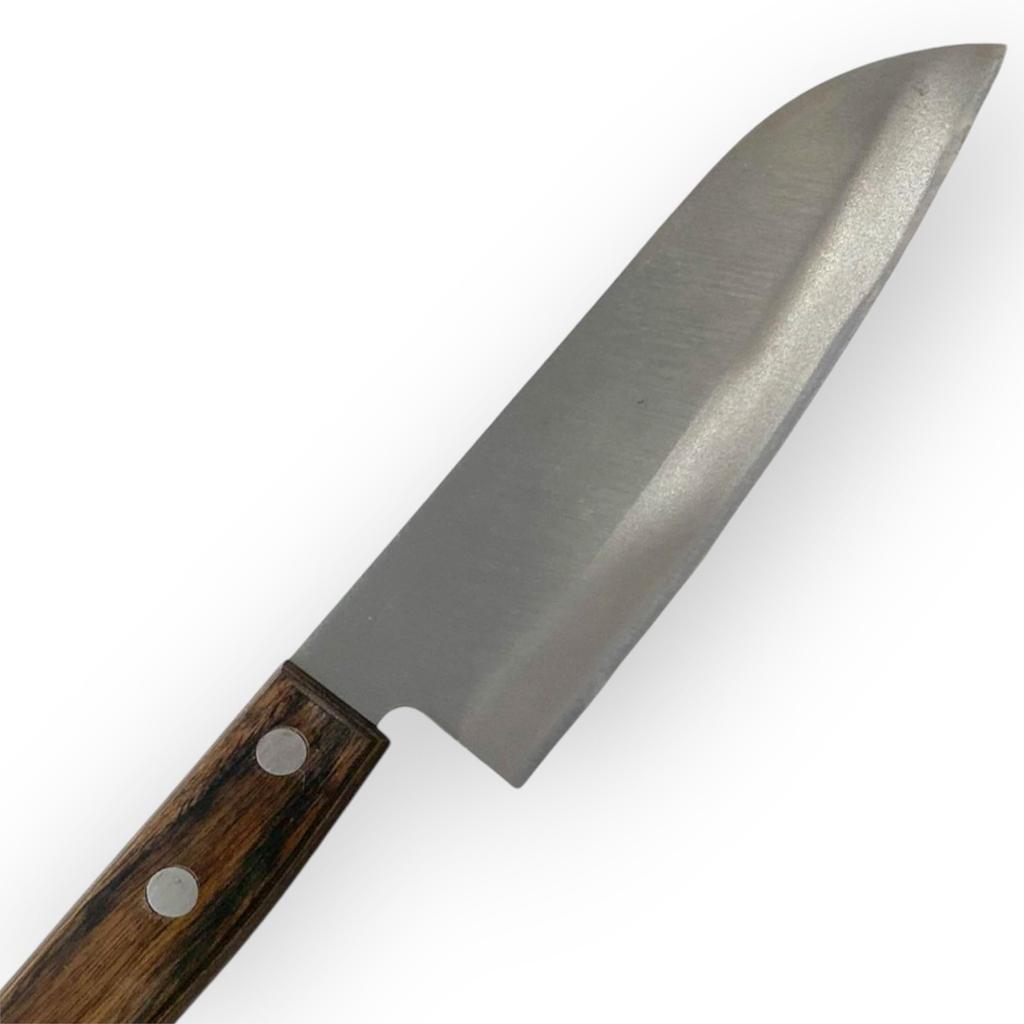 Nóż Santoku Matsubara NEO Dwustronny, Stal Super Niebieska, 150mm, Wyprodukowano w Japonii