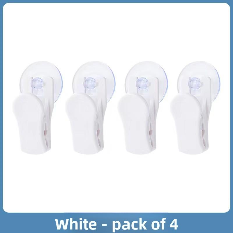 1/4PCS Multifunctional Bathroom Towel Storage Clip Kitchen Small Hook Rotating Household Suction Cup Punch-free Clip