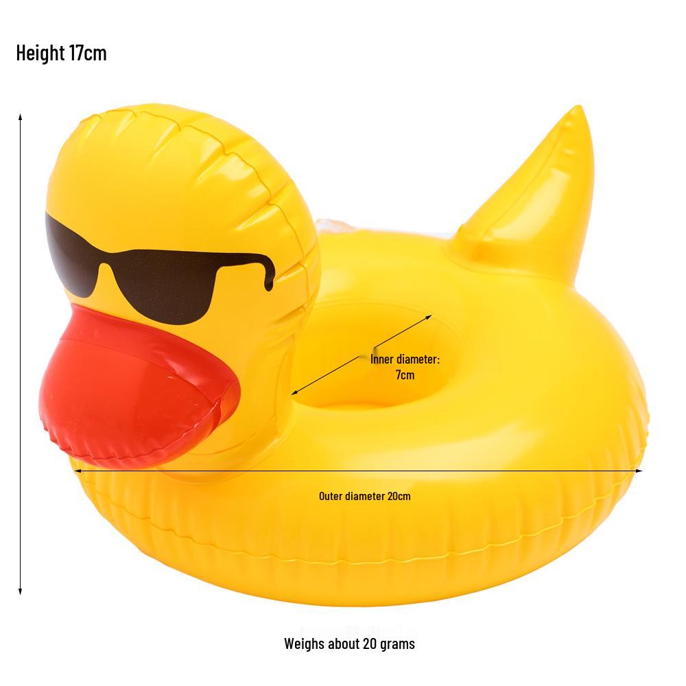 Available: Inflatable Cup Holders - Flamingo, Donut, Lemon, Watermelon, Pineapple, Crab, and Heart.