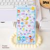 5Pcs Cute Cartoon Animals Stickers 3D Relief Stickers Scrapbooking Diy Diary Cup Decoration Journaling Stationery Sticker