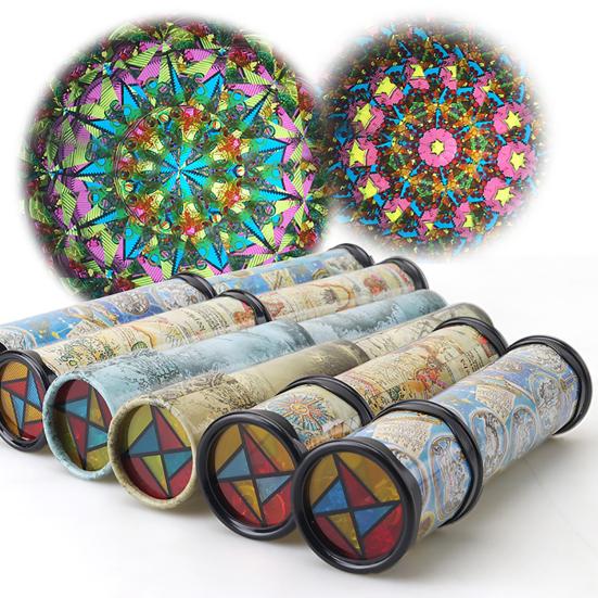 Color Cognition Grasp Comfortable Kids Kaleidoscope Rotatable Multicolored