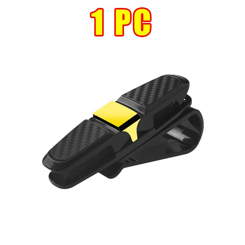 Car Glasses Case Holder Auto Sun Visor Glasses Sunglasses Organizer Clip Card Holder Eyeglasses Car Accessories Interior