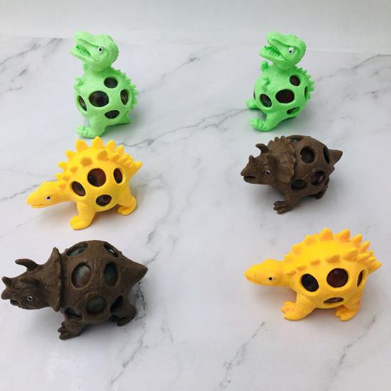 Dinosaur Squeeze Toy Elastic Soft TPR Cute Animal Doll Pinch Toy Relieve Stress Hand Fidget Toys Kids Squeezing Ball Anti-stress Toy Halloween Gift