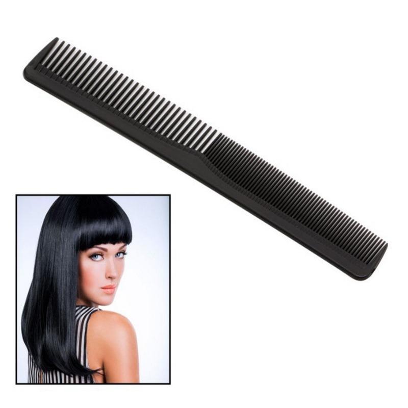 3pcs Hair Comb, Black Plastic Hairdressing Styling Fine Tooth Cutting Combs for Salon, Suits Most Kinds of Hair Types