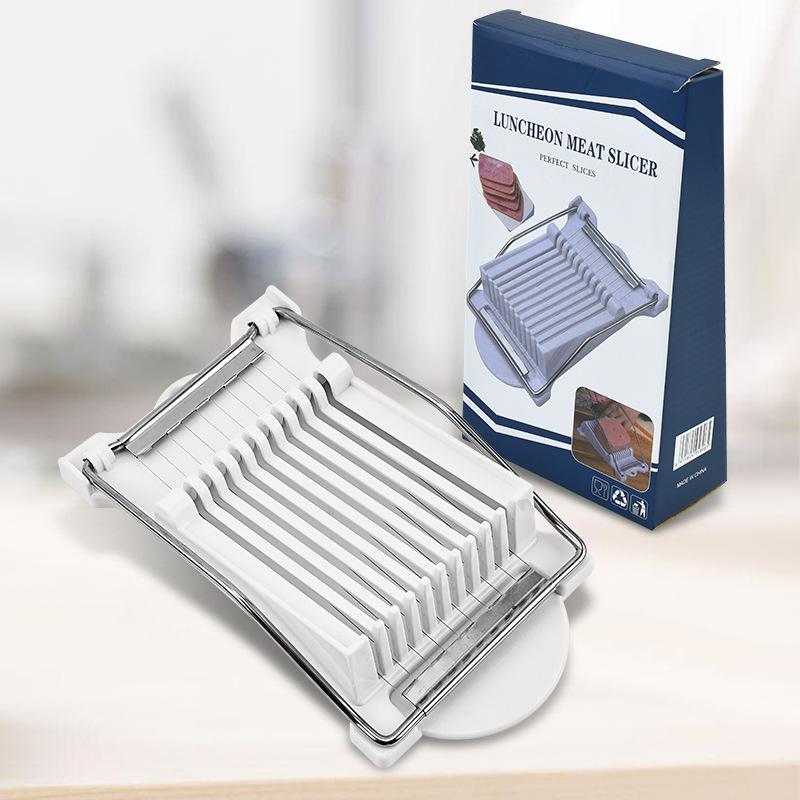 Ham Slicer Strip Cutter Egg Slicer Fruit Stainless Steel Divider Multi Functional Household Kitchen Tool Easy To Clean Sharp