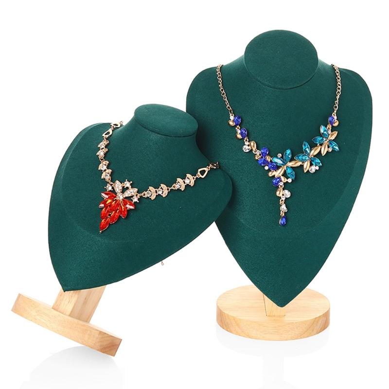 Set of 3 Soft Touch Velvets Jewelry Presentation Rack Enhances Visual Appeal Suitable for Various Jewelry Showcasing