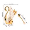 7pcs Mirror Finish Coffee Dinnerware Set Golden Dessert Spoon Set  For Coffee Stirring