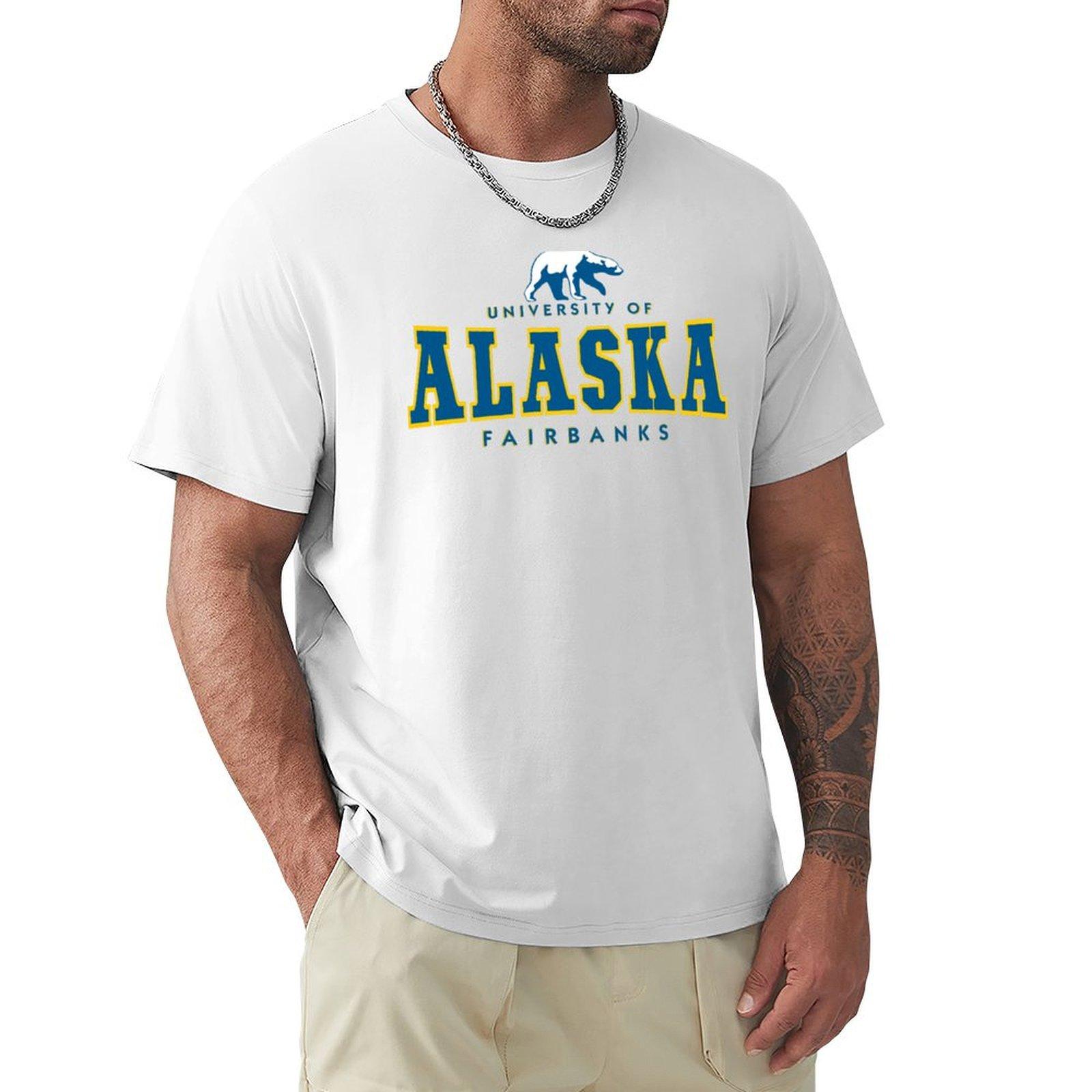 University Of Alaska Fairbanks Nanooks Tshirt Lightweight Sport Basic Tshirt S