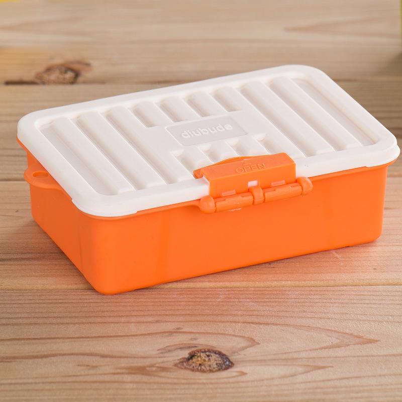Flip-Top Candy-Colored Storage Box for Loose Change, Jewelry, Cards, and Rubber Bands Flip-top Storage Box оранжевый