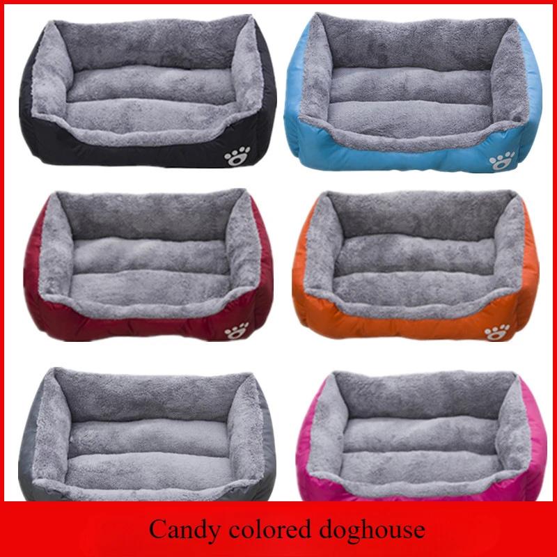 Candy Color Pet Dog Bed for Teddy Golden Retriever Cat Bed Small Medium Dogs Pet Supplies