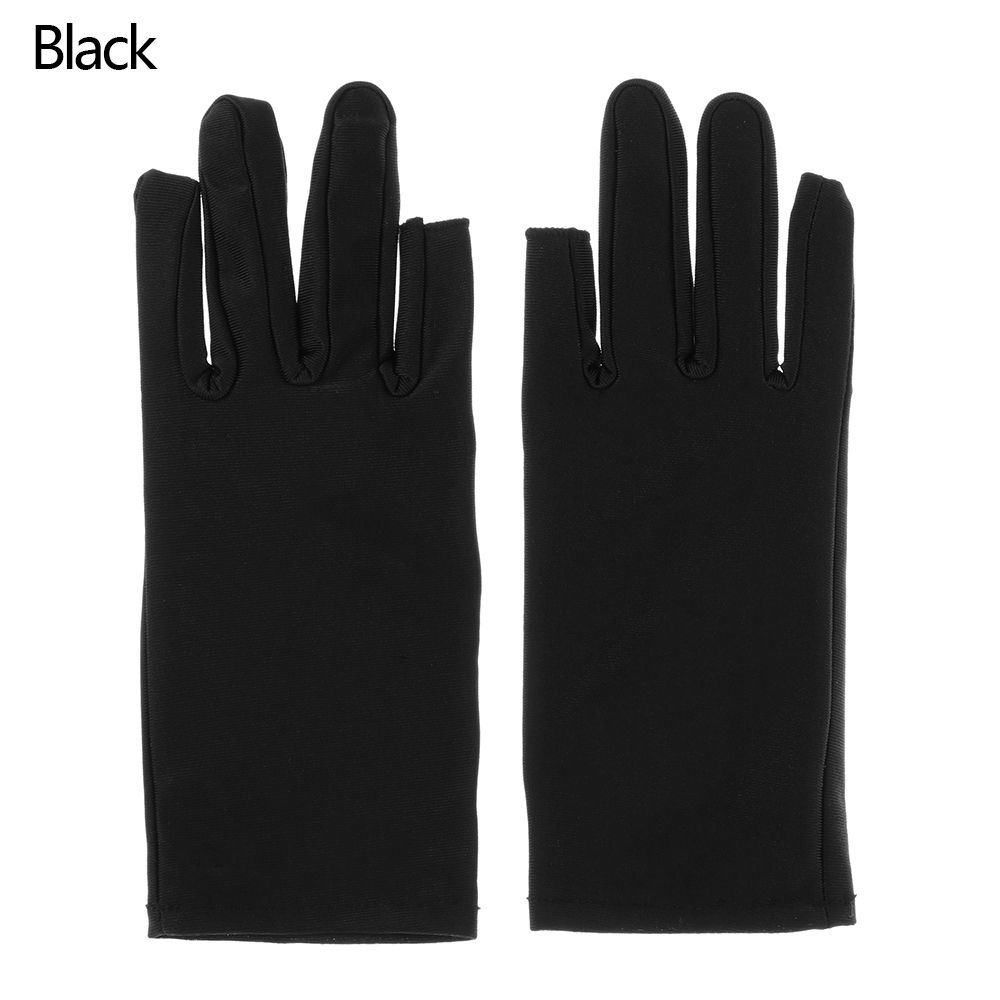 Protection Short Stretch Two Finger Touch screen Summer Mittens Driving Gloves Thin Spandex Gloves