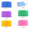 100pcs Double Head Disposable Swab Fiber Buds Plastic Sticks Eyebrow Eyelash Make Up Tools