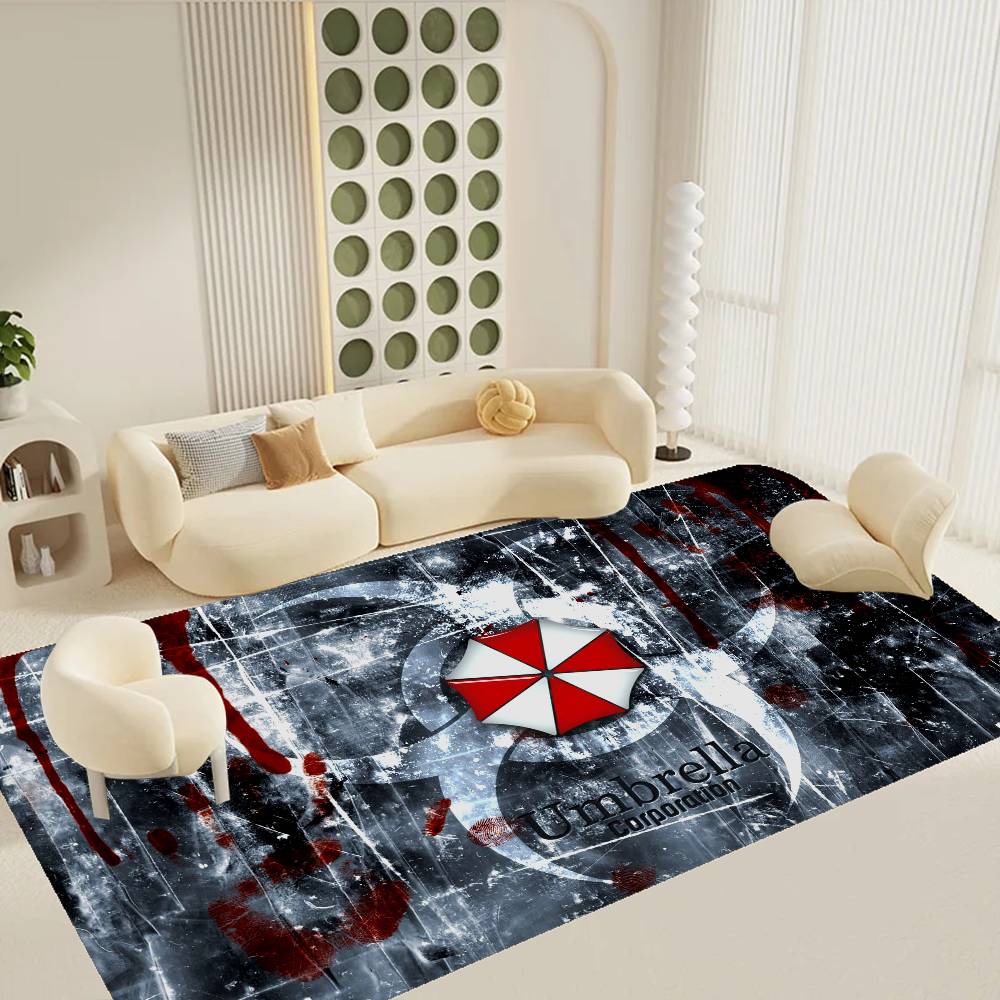 Umbrella Corporation Laser Floor Mat Retro Multiple Choice Living Room Kitchen Rug Non-Slip Modern Home Decor
