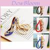 Exquisite Rhinestone Star High Heel Shoe Keychain Adorable Gift For Women