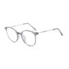 3PCS Ultralight TR90 Steel Wire Leg Finished Myopia Glasses Women Transparent Gray Oval Short-sighted Eyewear