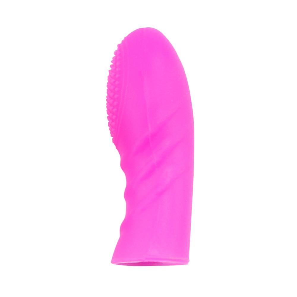 Finger Vibrator for Women G-spot Clit Stimulator Masturbation Massager Lesbian Erotic Silicone Finger Condom Sex Toys for Couple
