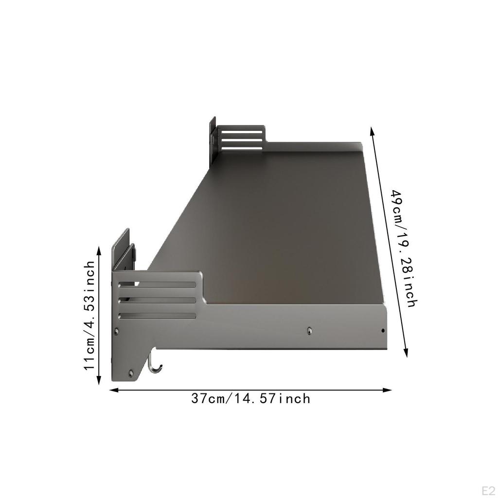 Microwave Oven Wall Rack Shelf Mount Space Saving Seasoning