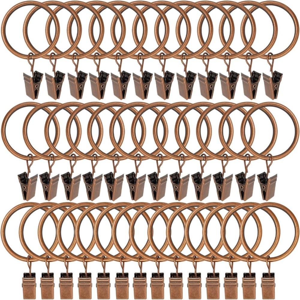 

1-50Pcs Curtain Rings Clips for Curtain Hanging Photos Hats Rustproof Vintage Decoration Wire Holder Home DIY Storage Clips 1PC бронзовий