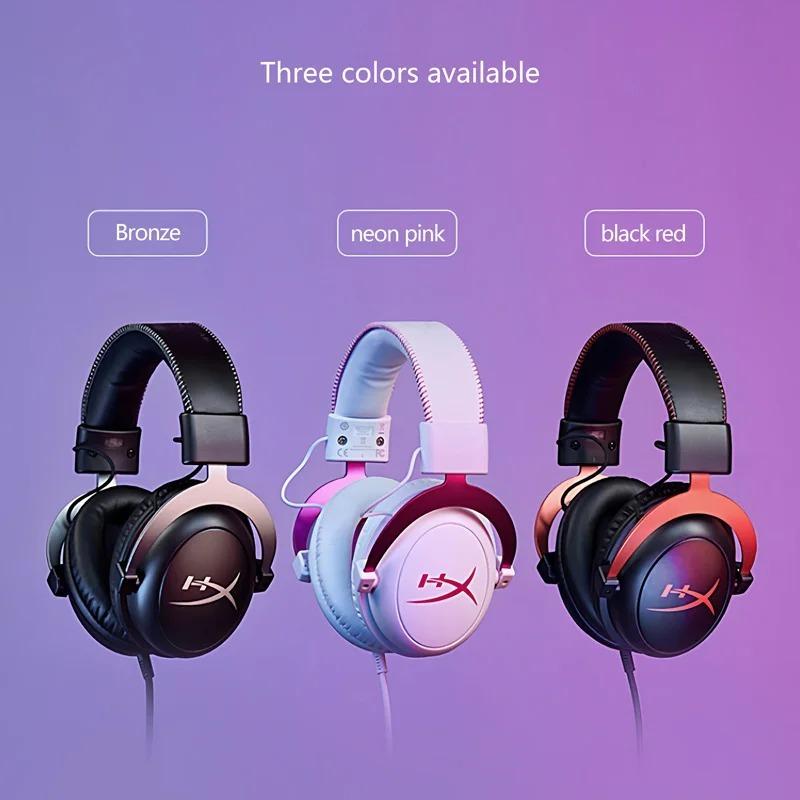 HyperX Cloud II Gaming Headset Hi-Fi 7.1 Surround Sound/Detachable Mic/USB Sound Card for PC PS Cloud 2 Wired Gaming Headphone