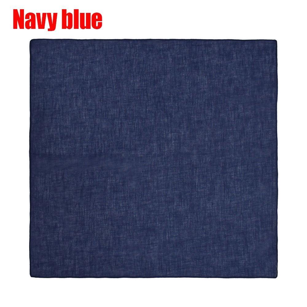Cotton Square Neck Scarf Mixed Solid Colored Neckerchief Head Wraps Scarf Bandana Headband Scarf for Women Men Sport Outdoor