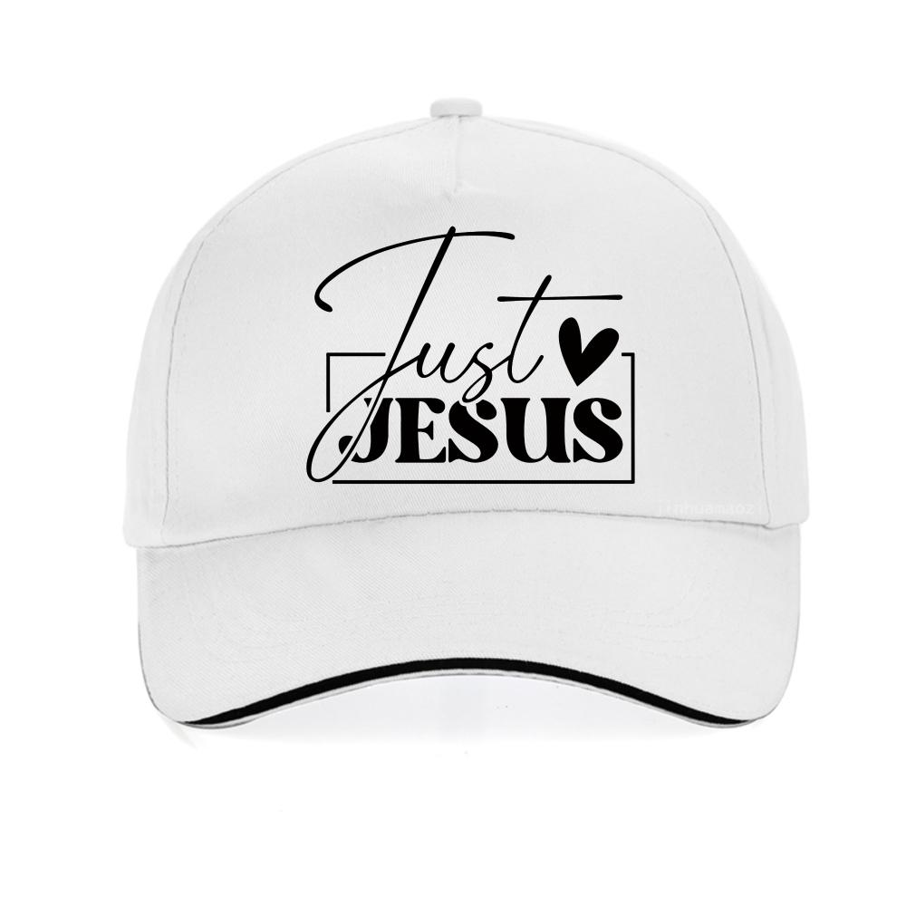 Just Love Jesus Print Baseball Cap Christian Motivation Jesus Faith Caps Simple Unisex Chic Classic Cute Hat Fashion Snapback Hats