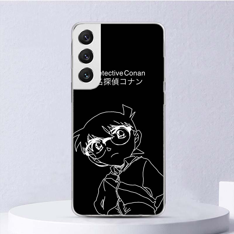 Anime Detective Conan Soft Case For Samsung Galaxy S25 S24 S23 S22 Ultra Phone Cover S20 FE S21 Plus S25Ultra S24U Funda Coque S