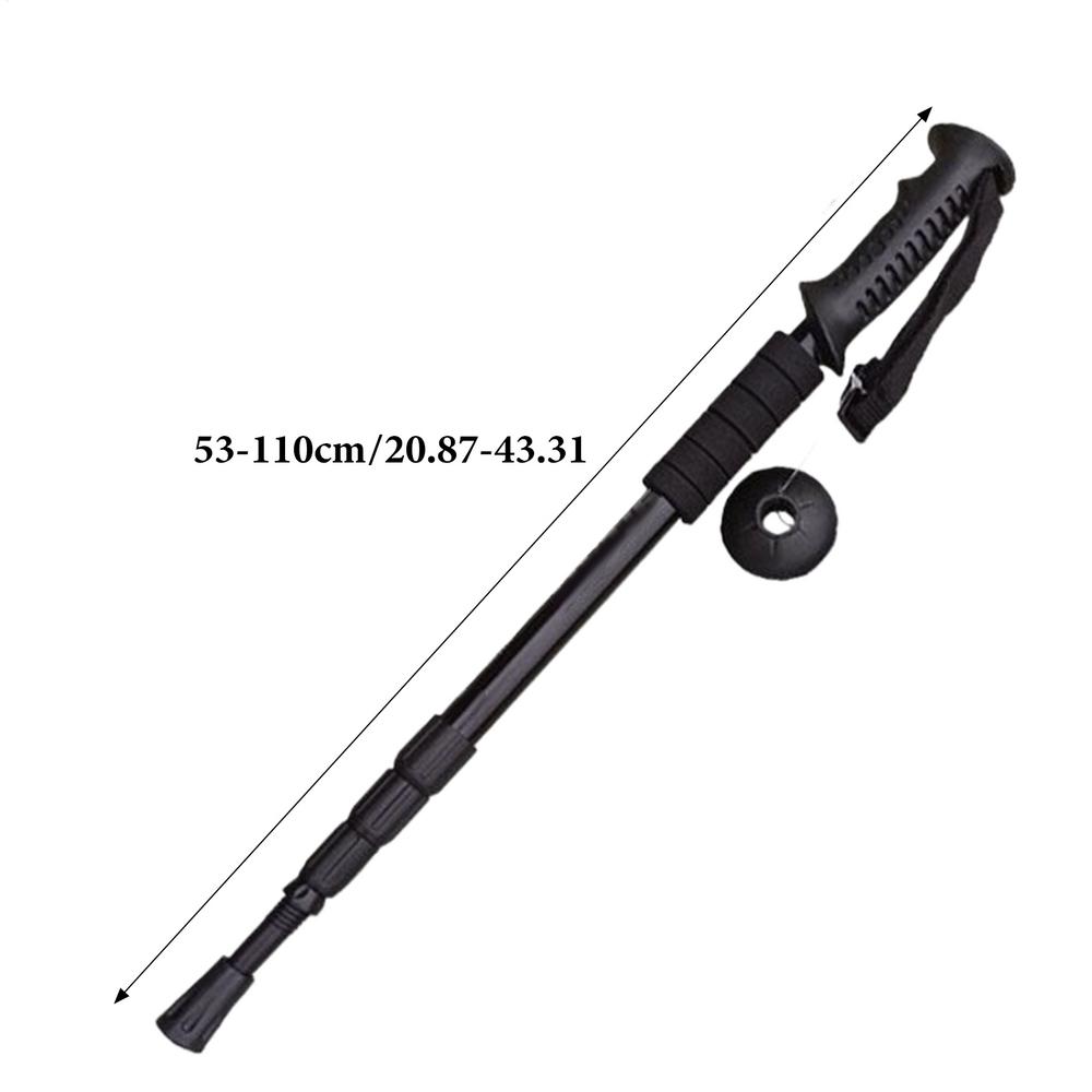 Outdoor Folding Trekkings Pole Portable Walking Hiking Telescopic Stick Lightweight Camping Climbing Trekking Stick Sports Acces