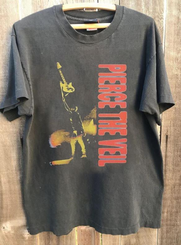 Pierce The Veil Band Shirt Pierce The Veil Basic Charcoal Unisex T shirt WA4686 XL