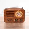 Retro Desktop FM AM Radio Receiver Rechargeable MP3 Stereo Bluetooth Speaker